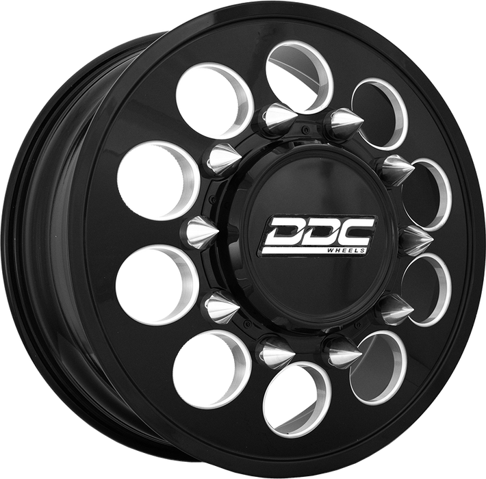 22" DDC The Hole Black/Milled Wheels