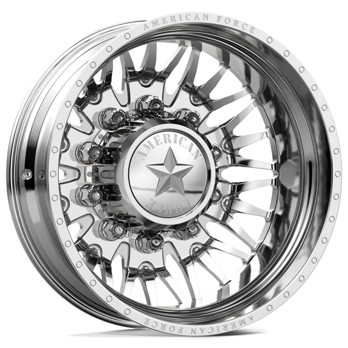American Force Plague 22x8.25 Polished Dually Wheels