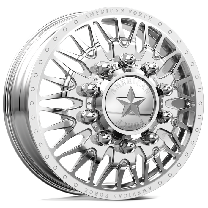 American Force Plague 22x8.25 Polished Dually Wheels