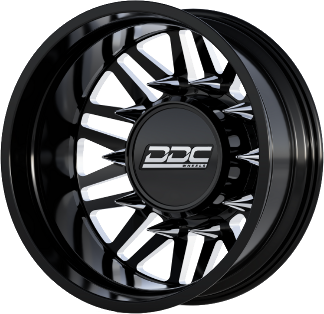 22" DDC Aftermath Black/Milled Wheels