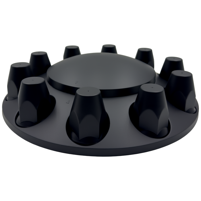 Lot de 2 capuchons centraux doubles avant chromés