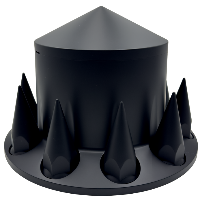 Set of 2 Rear Black Spike Centre Cap