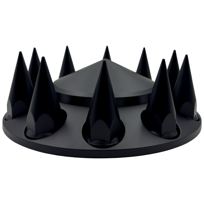 Lot de 2 capuchons centraux avant chromés.