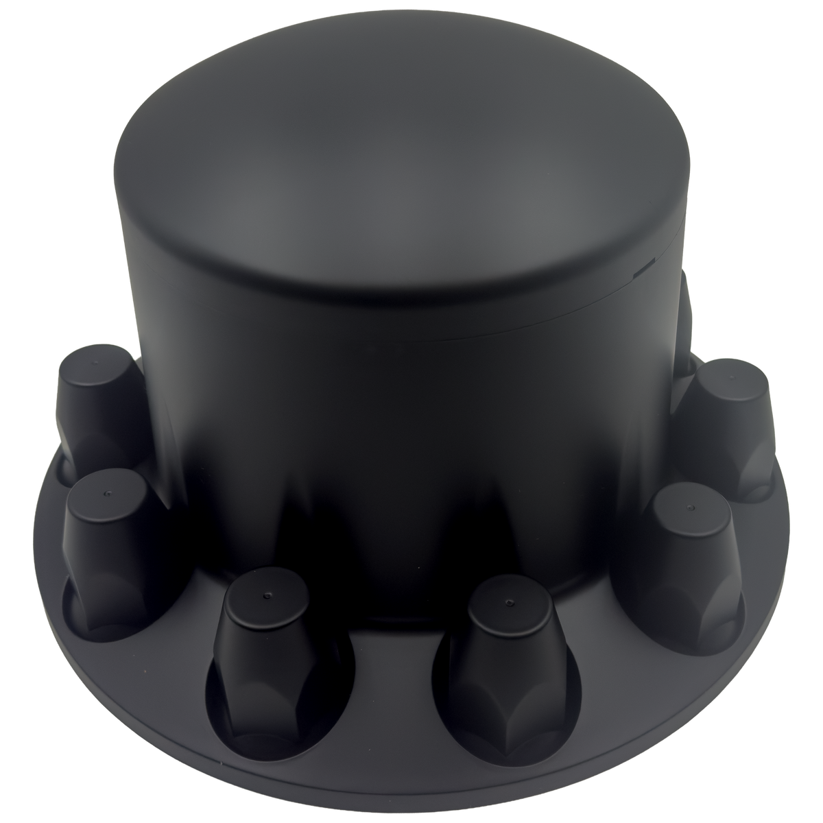 Pair of Extended Black Centre Caps — Dually Wheels Canada