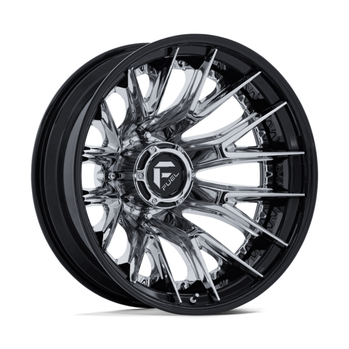 22" Fuel Catalyst D407 Chrome with Gloss Black Barrel