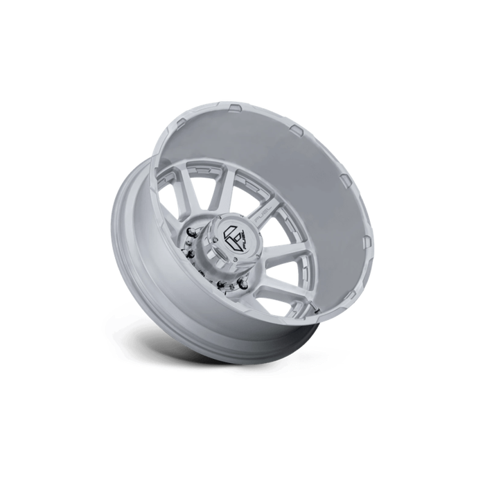 22" Fuel Circuit D912 10x225 Silver + Machined Face