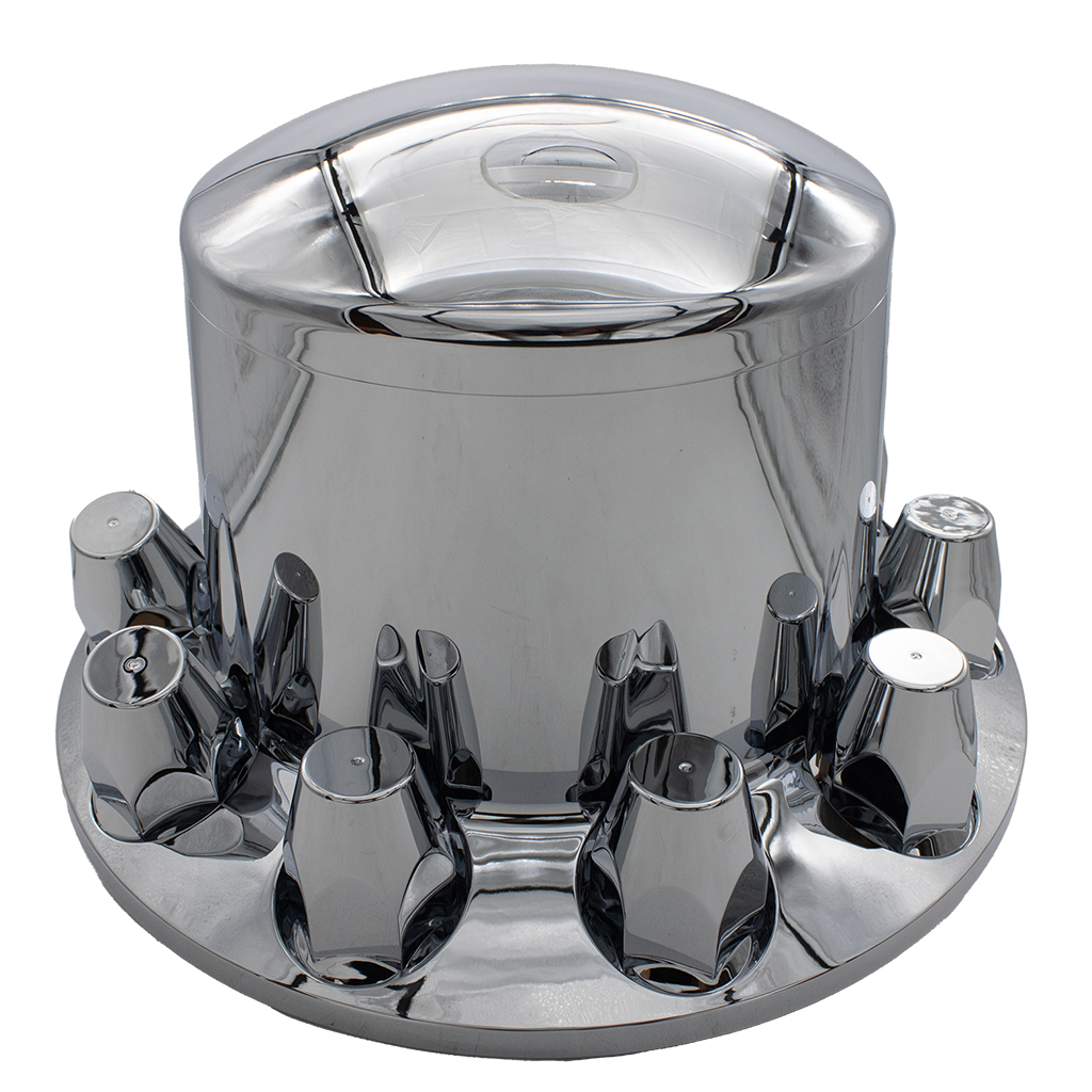 Set of 2 Rear Chrome Centre Cap — Dually Wheels Canada
