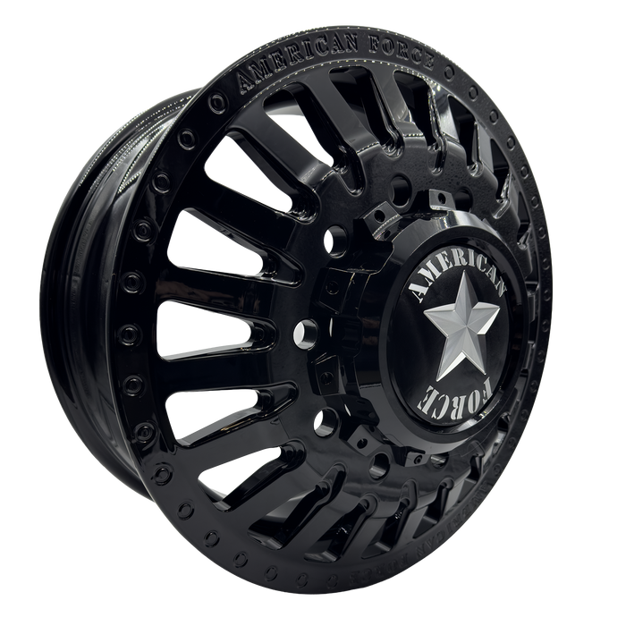 American Force Doom 22x8.25 Gloss Black Dually Wheels