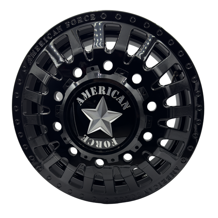 American Force Doom 22x8.25 Gloss Black Dually Wheels