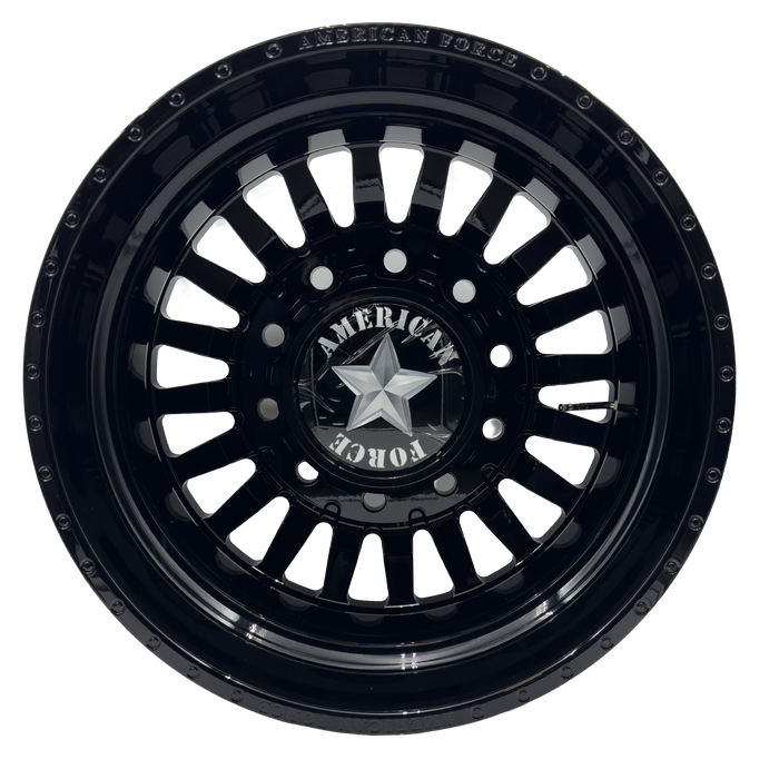 American Force Doom 22x8.25 Gloss Black Dually Wheels
