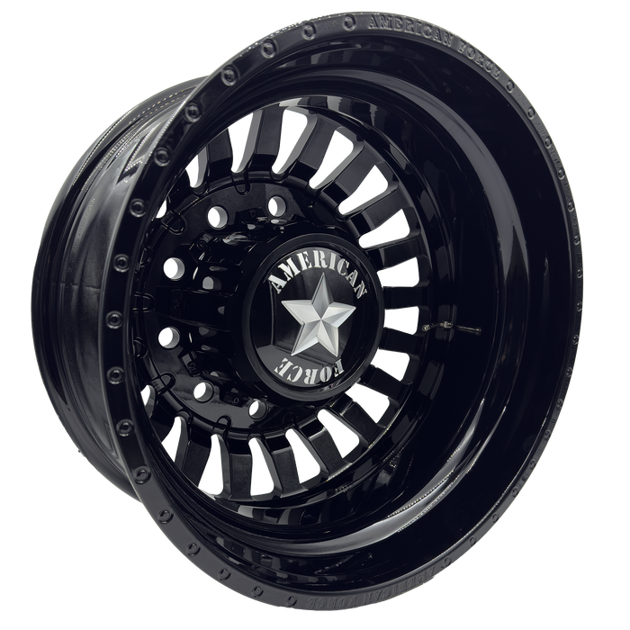 American Force Doom 22x8.25 Gloss Black Dually Wheels