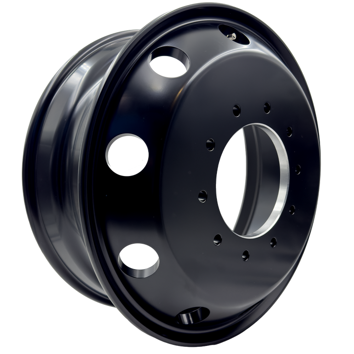 19.5" ATX AO200 10x225 Satin Black Dually Wheels