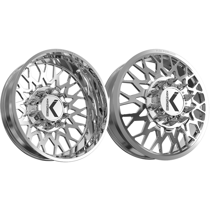 KG1 Torture-D 22x8.25 Polished Dually Wheels