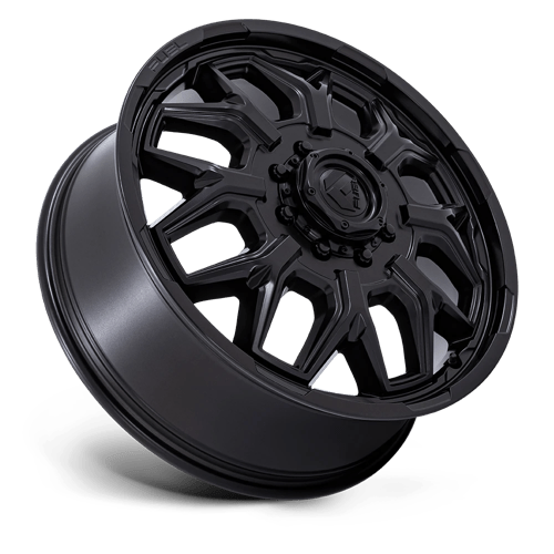 20" Fuel Flux D871 Gloss Black Out Dually Wheels