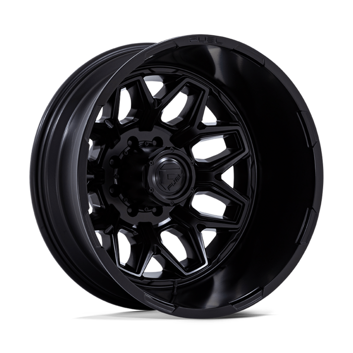 20" Fuel Flux D871 Gloss Black Out Dually Wheels