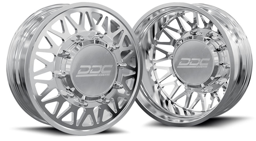 22" DDC The Mesh Forged Polished Wheels