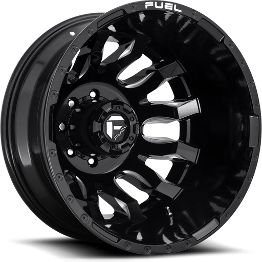 5 Hole Dually Budd Style Custom Wheels & Tires Set - 1/24 1/25 Scale Model