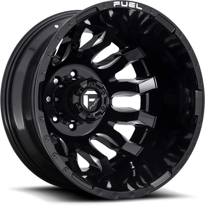20" Fuel Blitz D673 Black/Milled Wheels