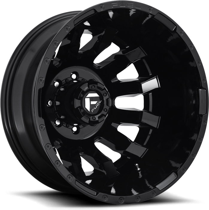 20" Fuel Blitz D675 Full Gloss Black Wheels