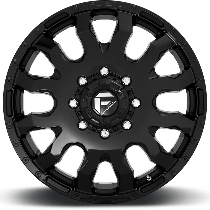 20" Fuel Blitz D675 Full Gloss Black Wheels
