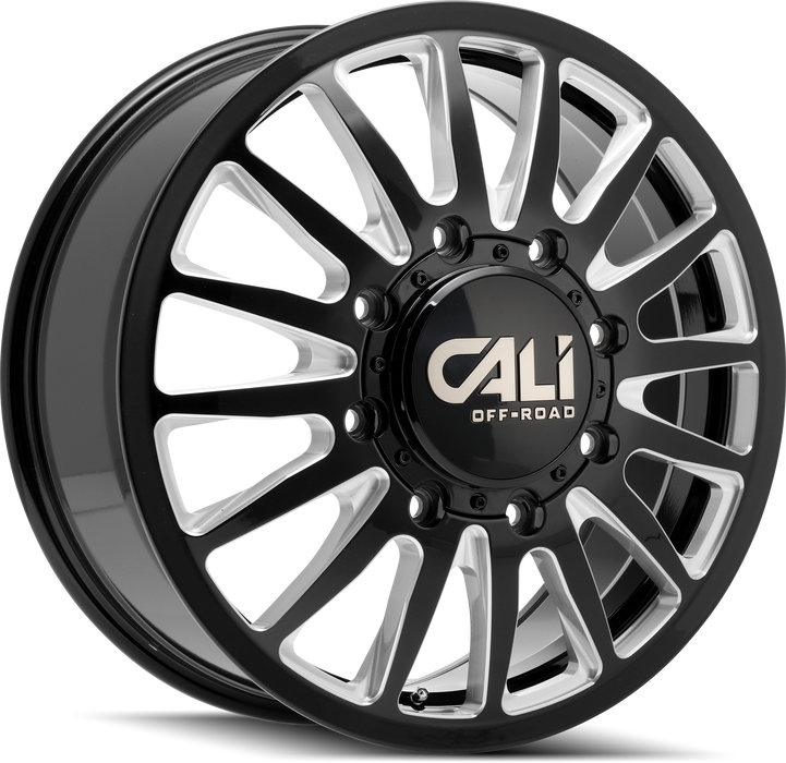 20" Cali Off-Road Summit 9110D Black/Milled Wheels