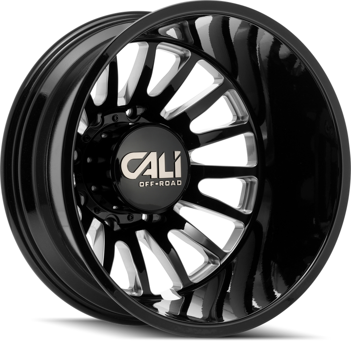 22" Cali Off-Road Summit 9110D Black/Milled Wheels