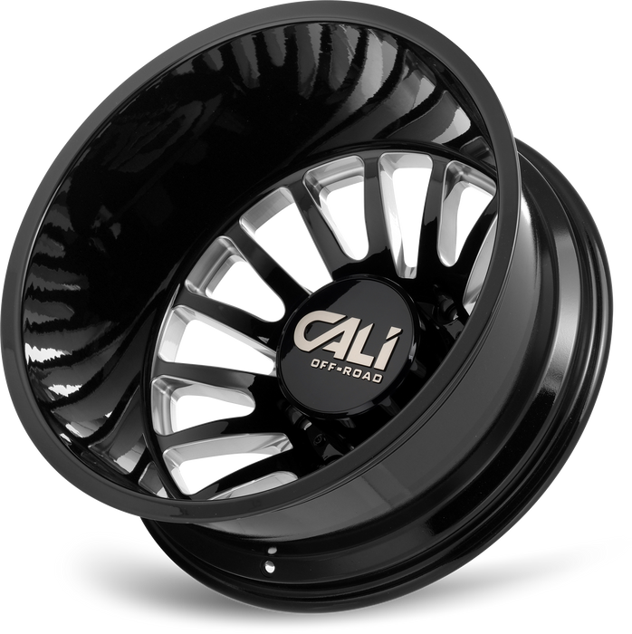 20" Cali Off-Road Summit 9110D Black/Milled Wheels