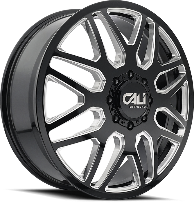 24" Cali Off-Road Invader 9115D Black/Milled Wheels