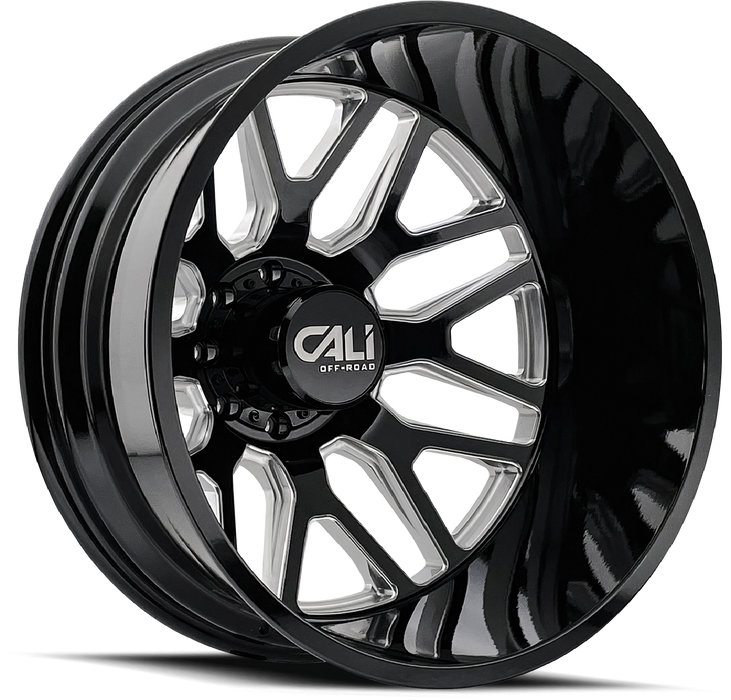 24" Cali Off-Road Invader 9115D Black/Milled Wheels