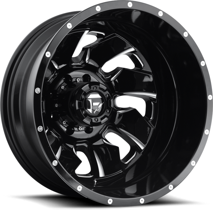 20" Fuel Cleaver D574 Black/Milled Wheels