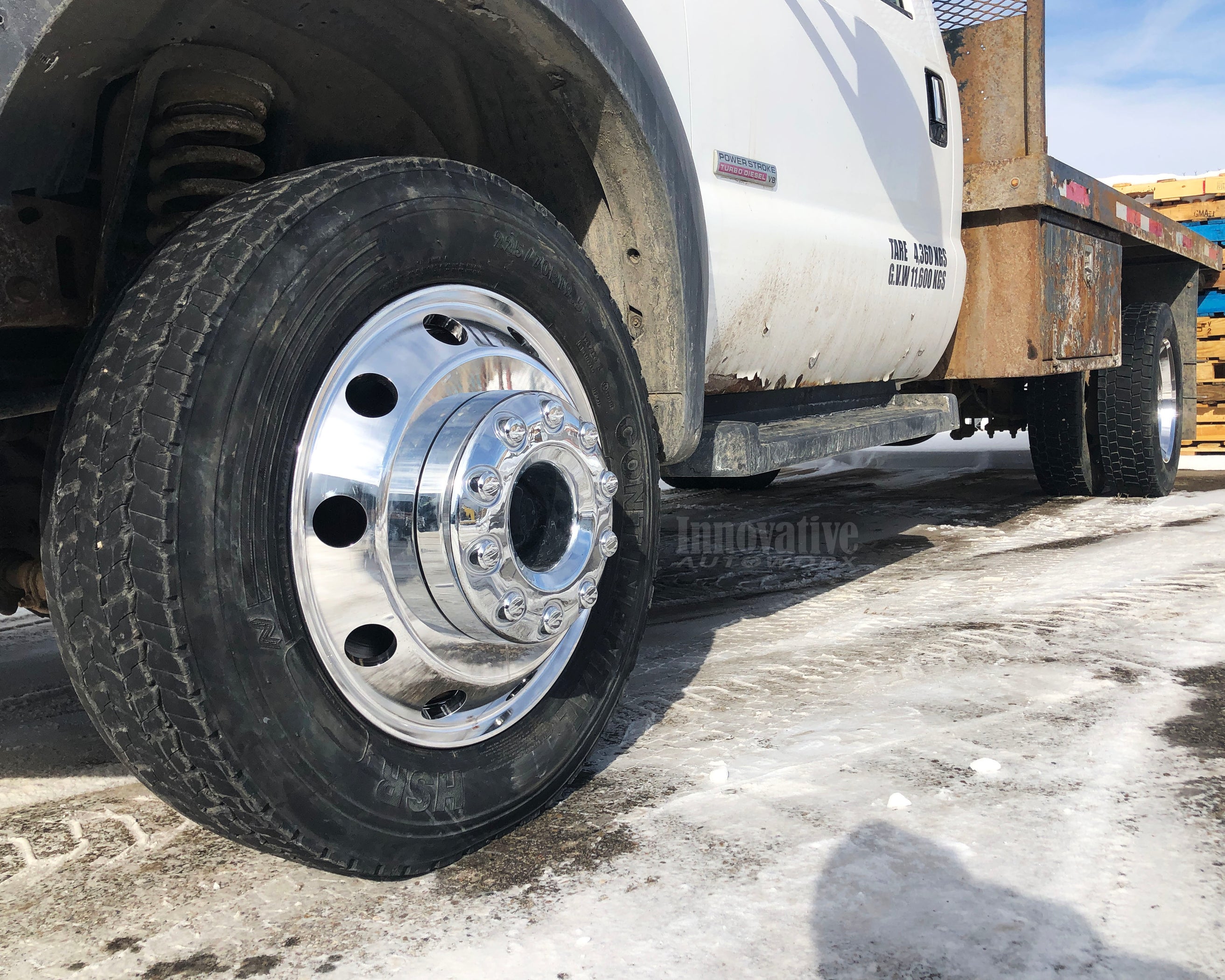 19.5" ATX AO200 Polished Dually Wheels [10Lug] — Dually Wheels Canada