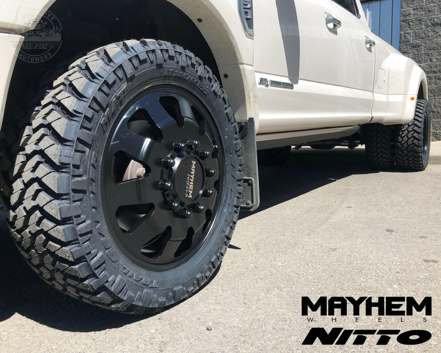 22" Mayhem Challenger 8181 Matte Black Wheels [10x225]