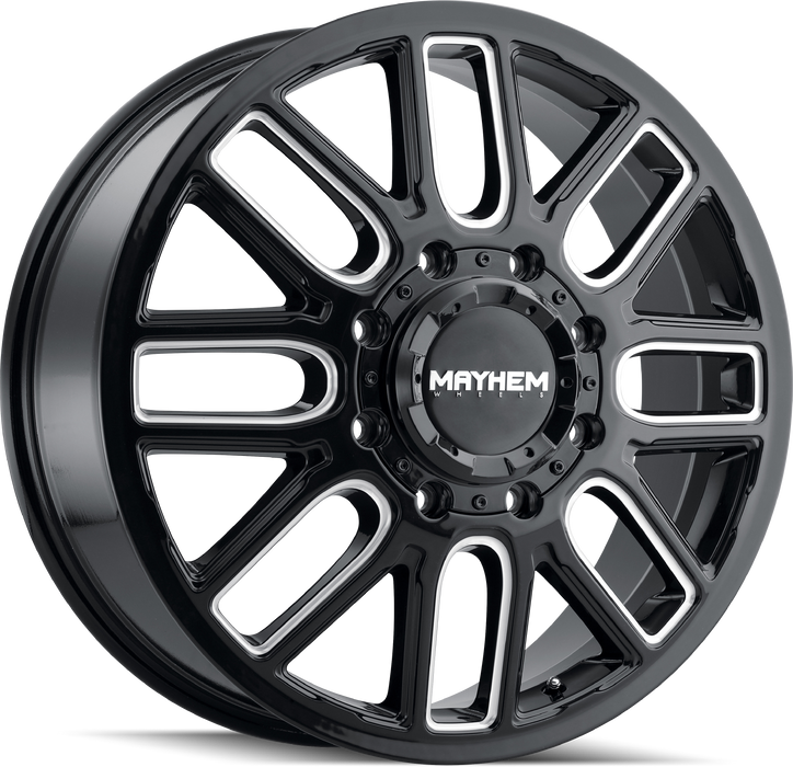 20" Mayhem Cogent 8107 Black/Milled Wheels