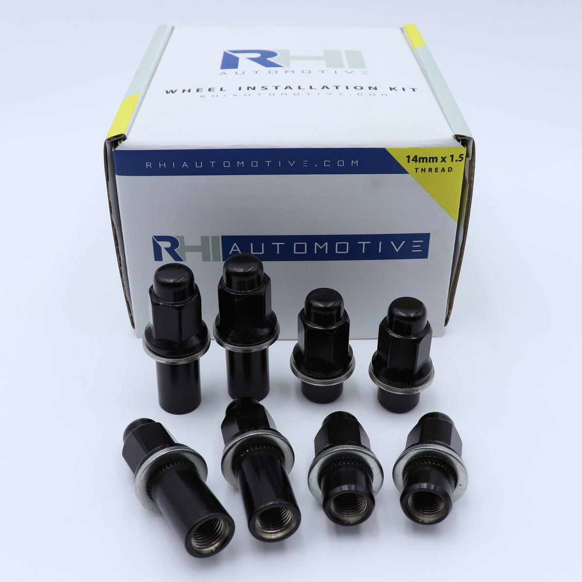 40pc Mayhem Challenger 8181 Black Dually Shank Lug Nut Kit — Dually