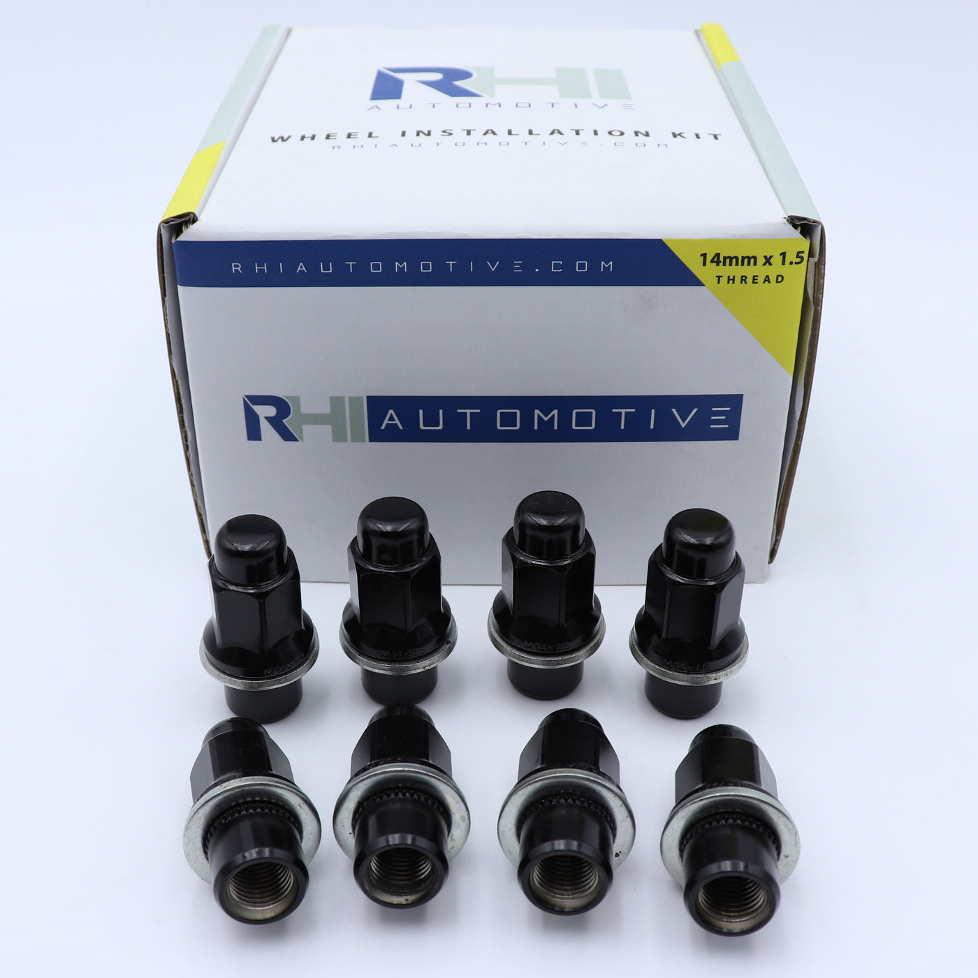 32pc Black 14x1.5 Dually Shank Lug Nut Kit — Dually Wheels Canada