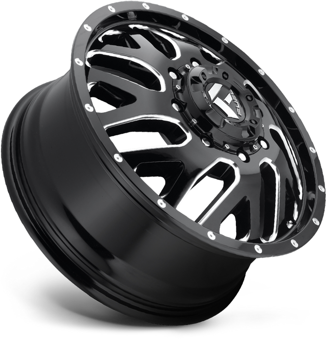 20" Fuel Triton D581 Black/Milled Wheels