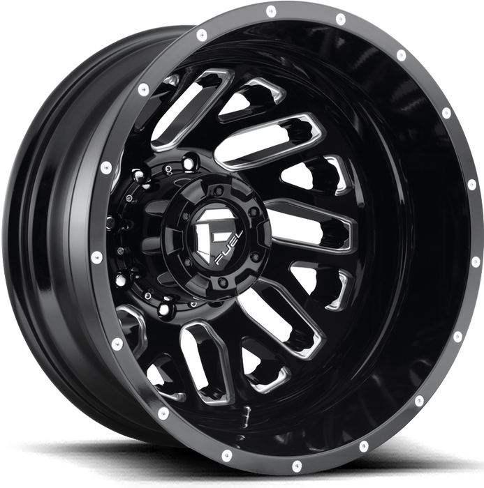 20" Fuel Triton D581 Black/Milled Wheels