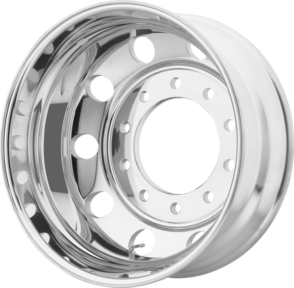 24"/24.5" ATX AO200 Polished Dually Wheels — Dually Wheels Canada