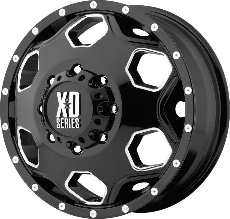 22" XD Batallion XD815 Black/Milled Wheels